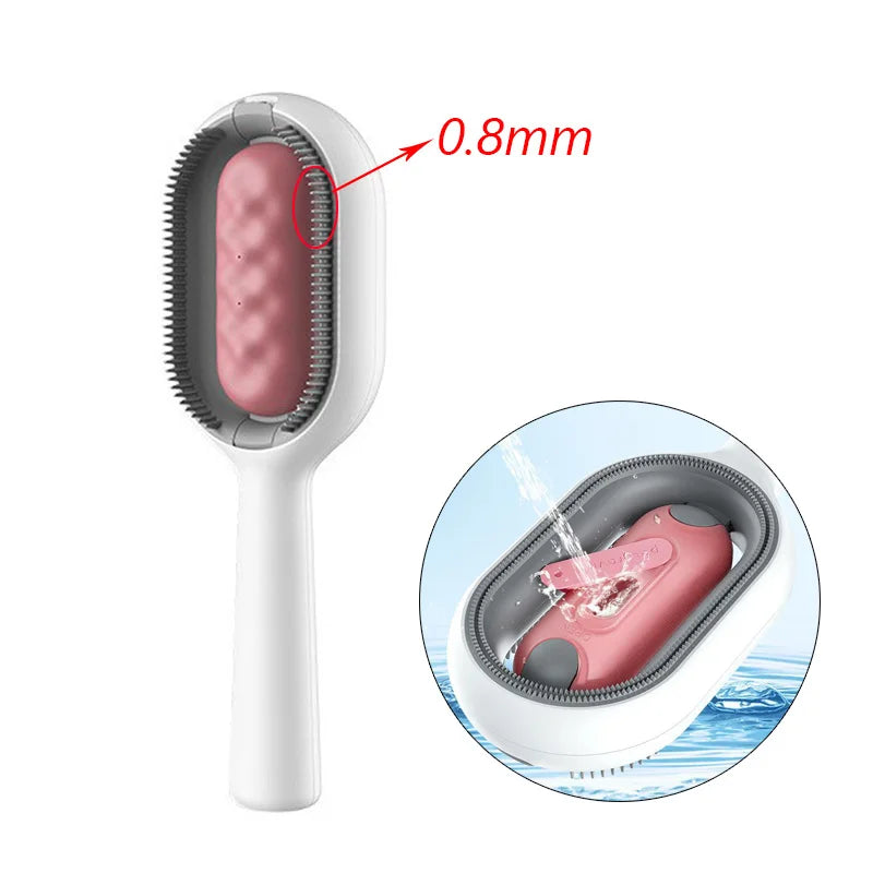 Double-Sided Pet Grooming Brush & Hair Removal Comb