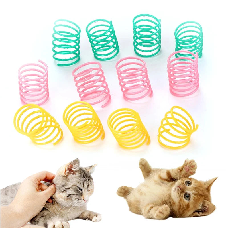 Colorful Spring Cat Toys - Interactive Coil Toys for Kittens (Multi-Pack)