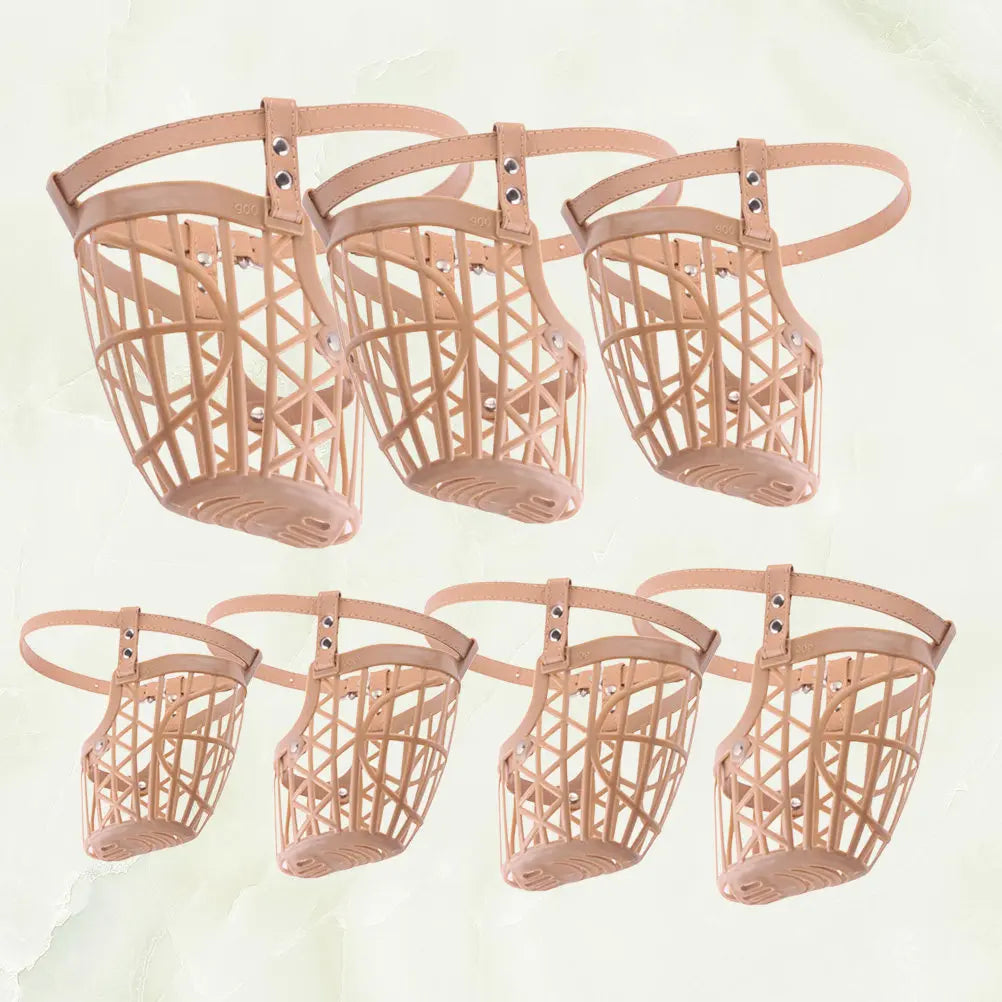 Basket Dog Muzzle Set with Adjustable Straps