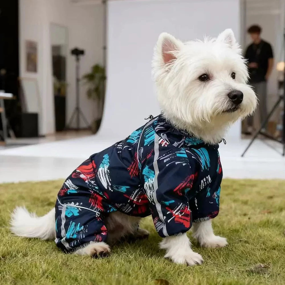 Thickened Reflective Winter Jumpsuit for Small Dogs