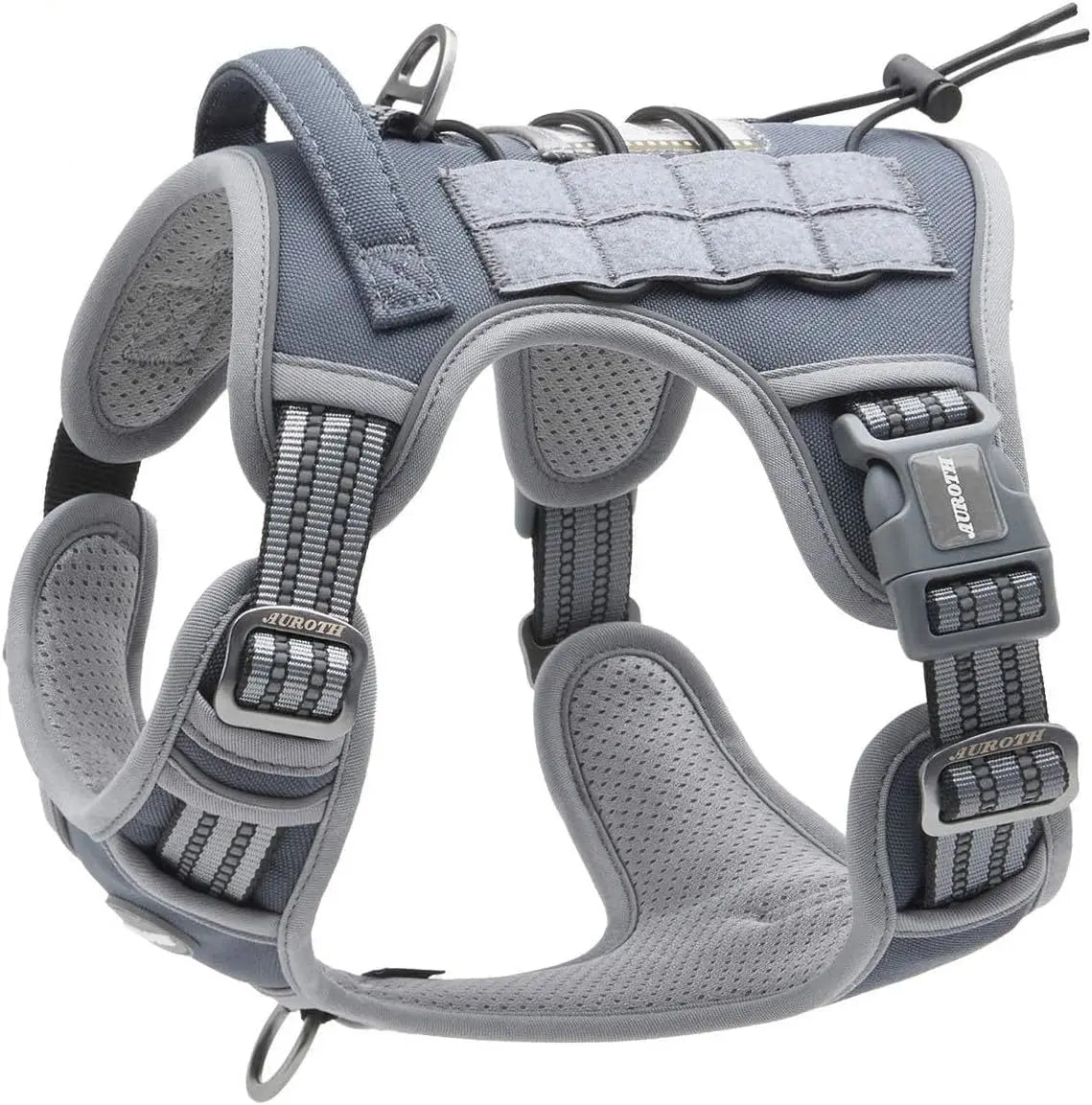 No-Pull Tactical Dog Harness with Reflective Strips