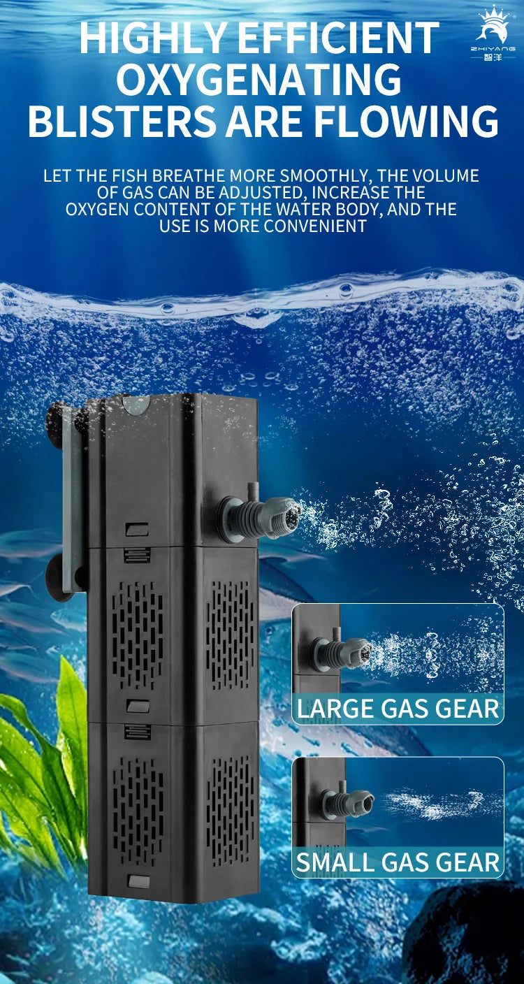 Internal Aquarium Filter with Spray Bar Outlet