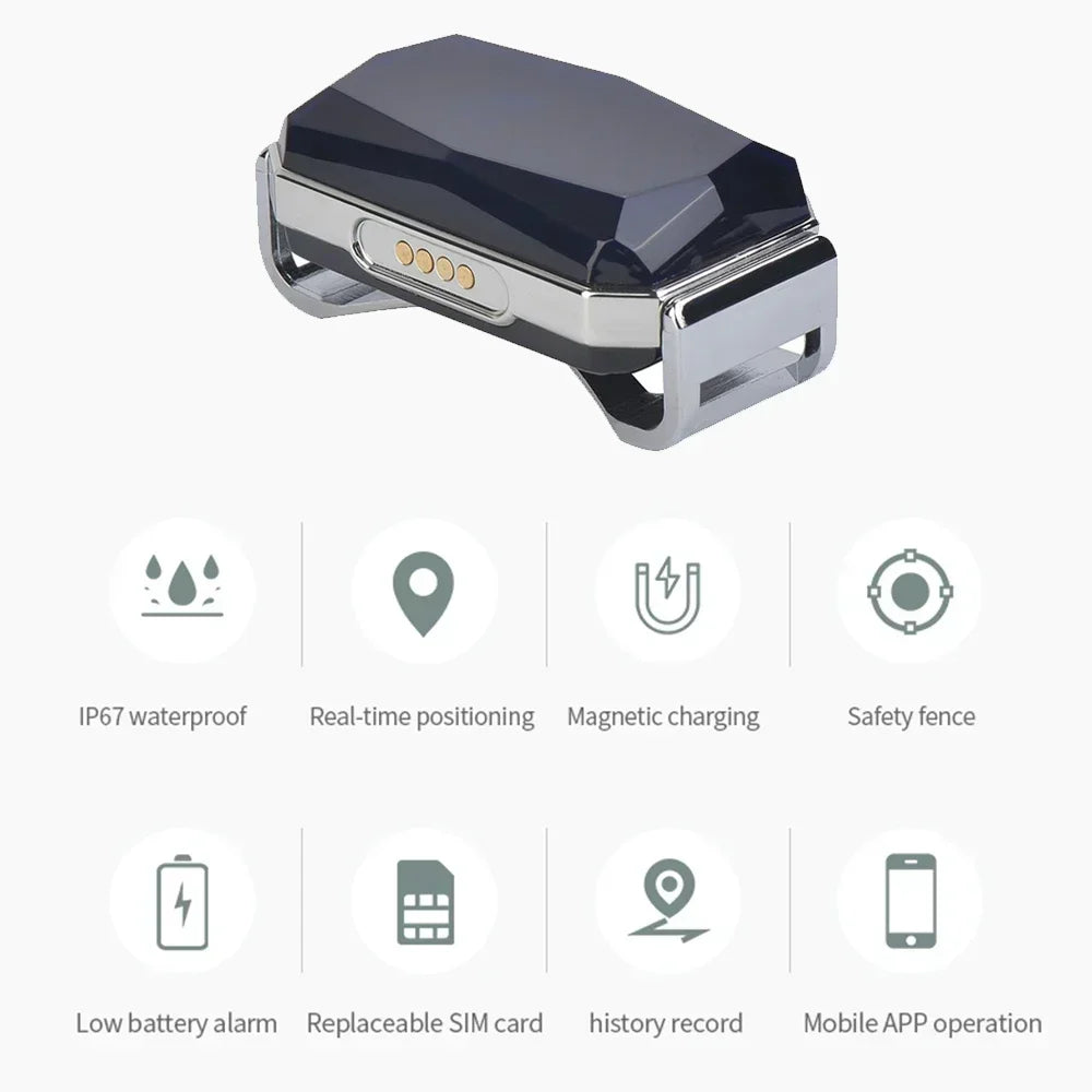 G12 GPS Pet Tracker Collar with Real-Time Tracking for Dogs & Cats