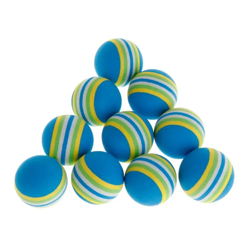 Colourful EVA Foam Cat Toy Balls – Pack of 10