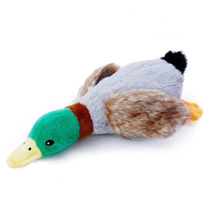 Plush Duck Squeaky Toy with Rope