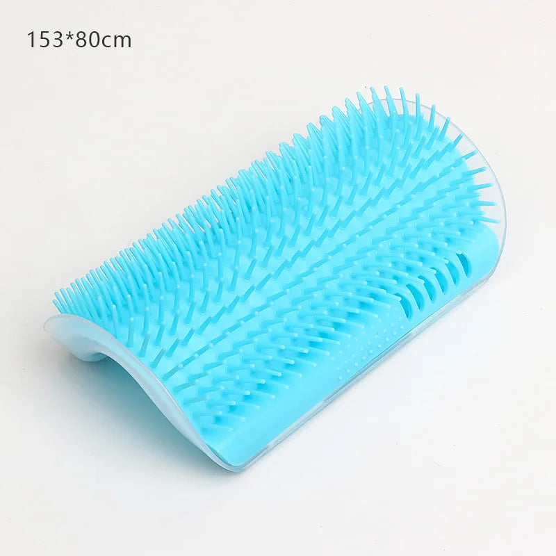 Cat Self-Grooming Wall Corner Brush - Massage & Hair Removal Tool