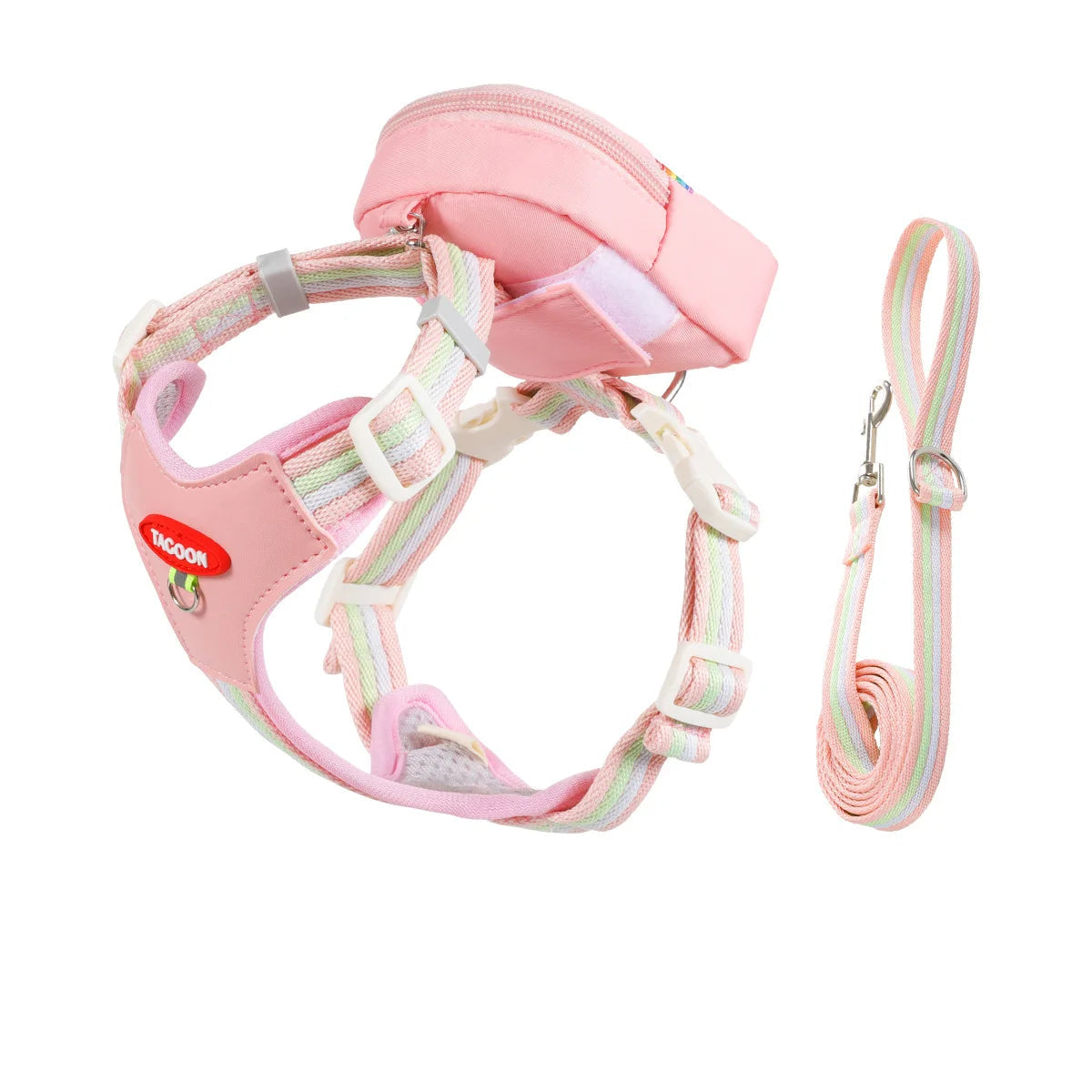 Dog Harness & Lead Set – Padded Vest Harness with Reflective Strips for Small & Medium Dogs