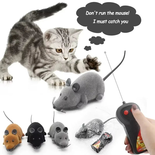 Remote Control Electronic Rat Cat Toy – Wireless RC Mouse for Cats & Kittens
