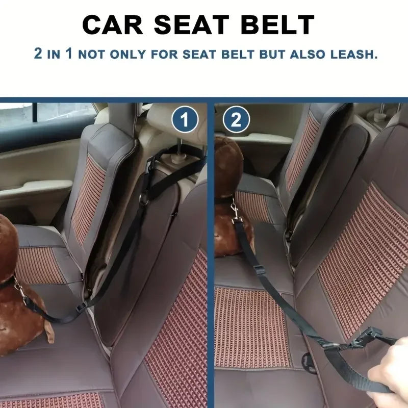 Pet Car Headrest Safety Restraint Belt for Dogs and Cats