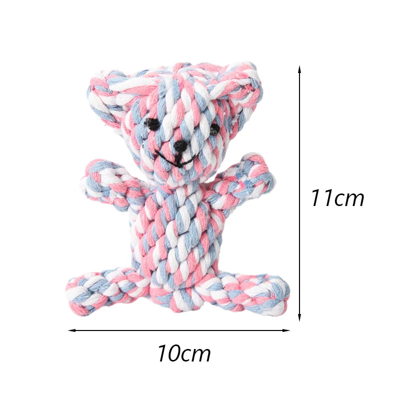 Puppy Dog Chew Toys Ropes Bite-resistant Molar Stick for Small Dogs Chihuahua French Bulldog Cleaning Teeth Toy Pet Accessories