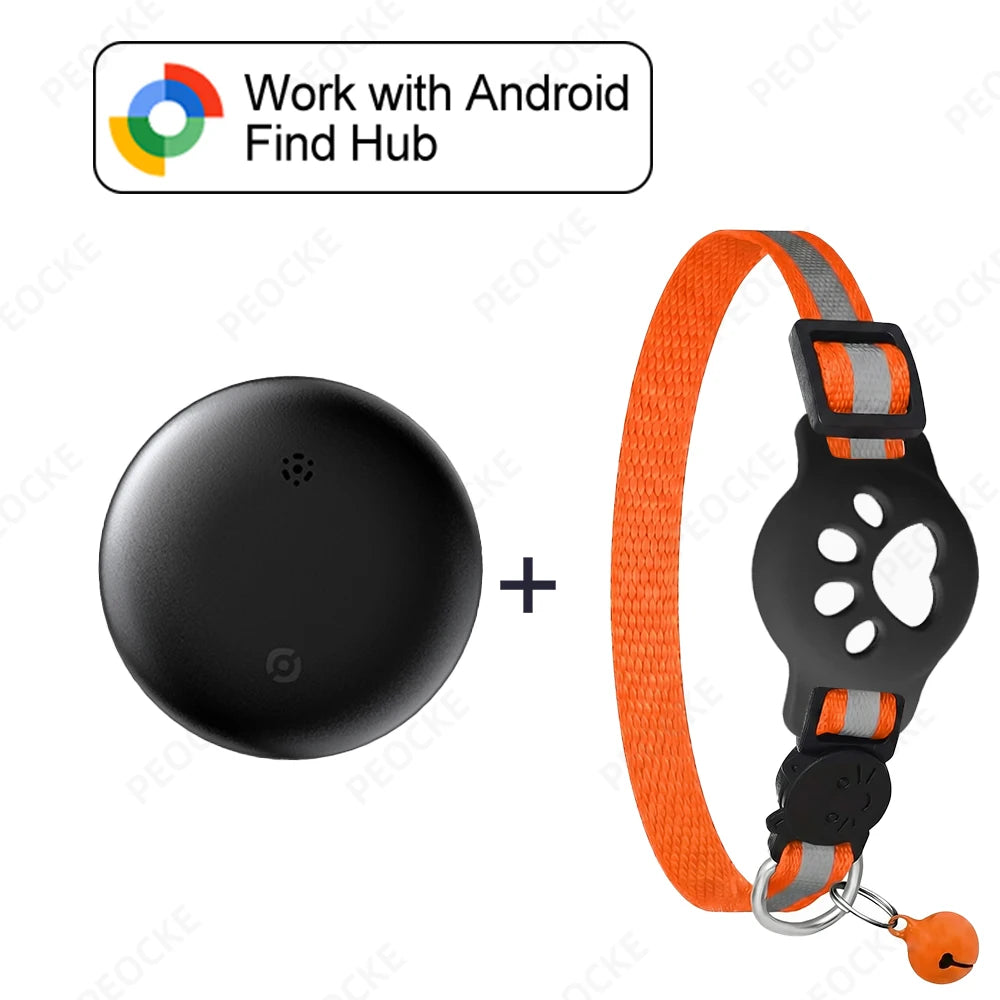 Google Find Hub Smart Location Tag for Android — Pet Collar, Keys & Bags