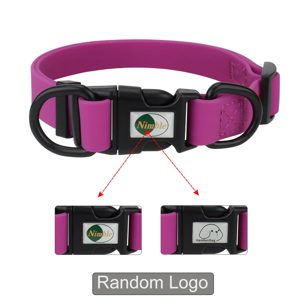 Waterproof Adjustable Pet Collar for Dogs & Cats