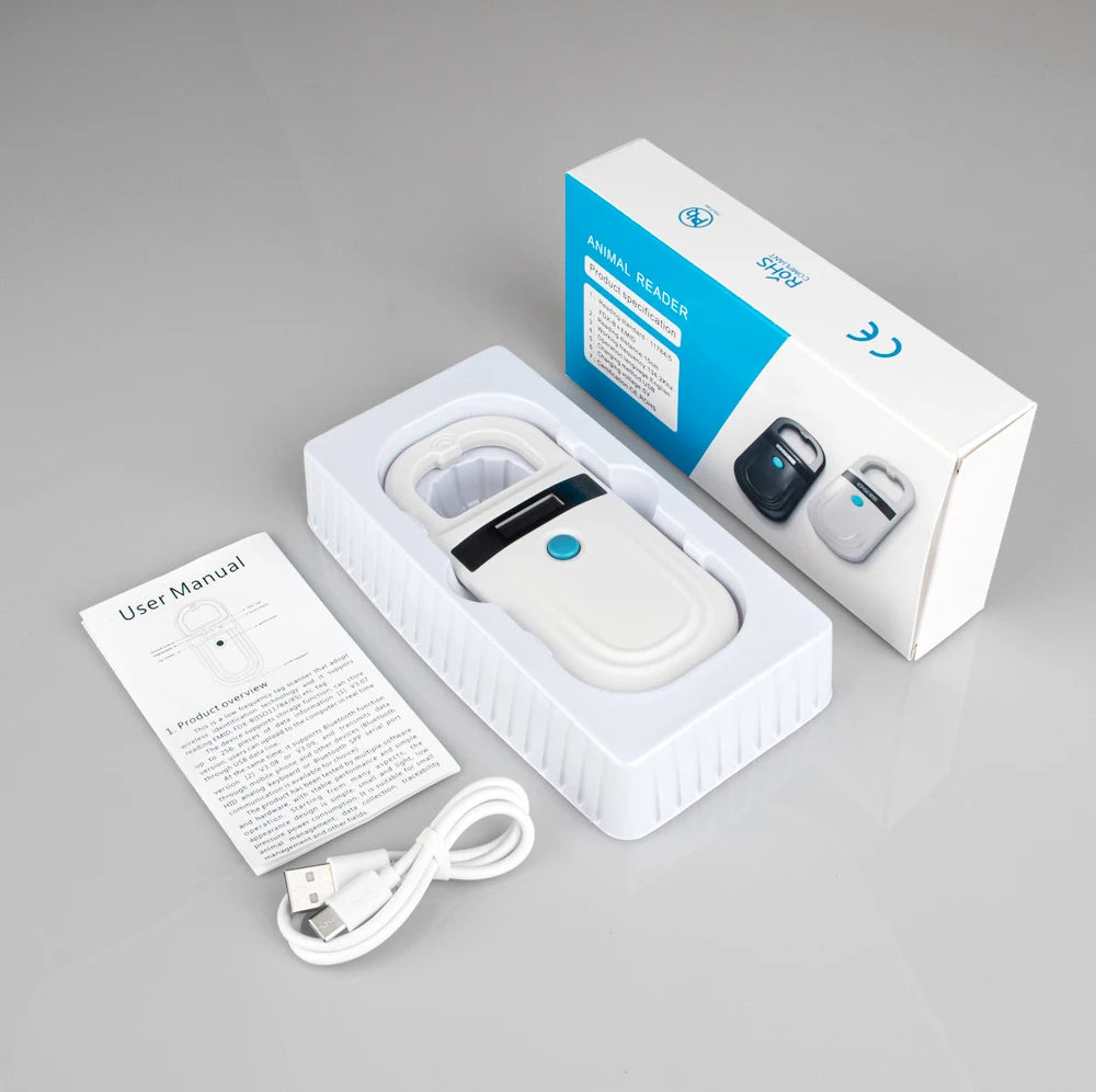 Handheld Pet Microchip Scanner & RFID Reader