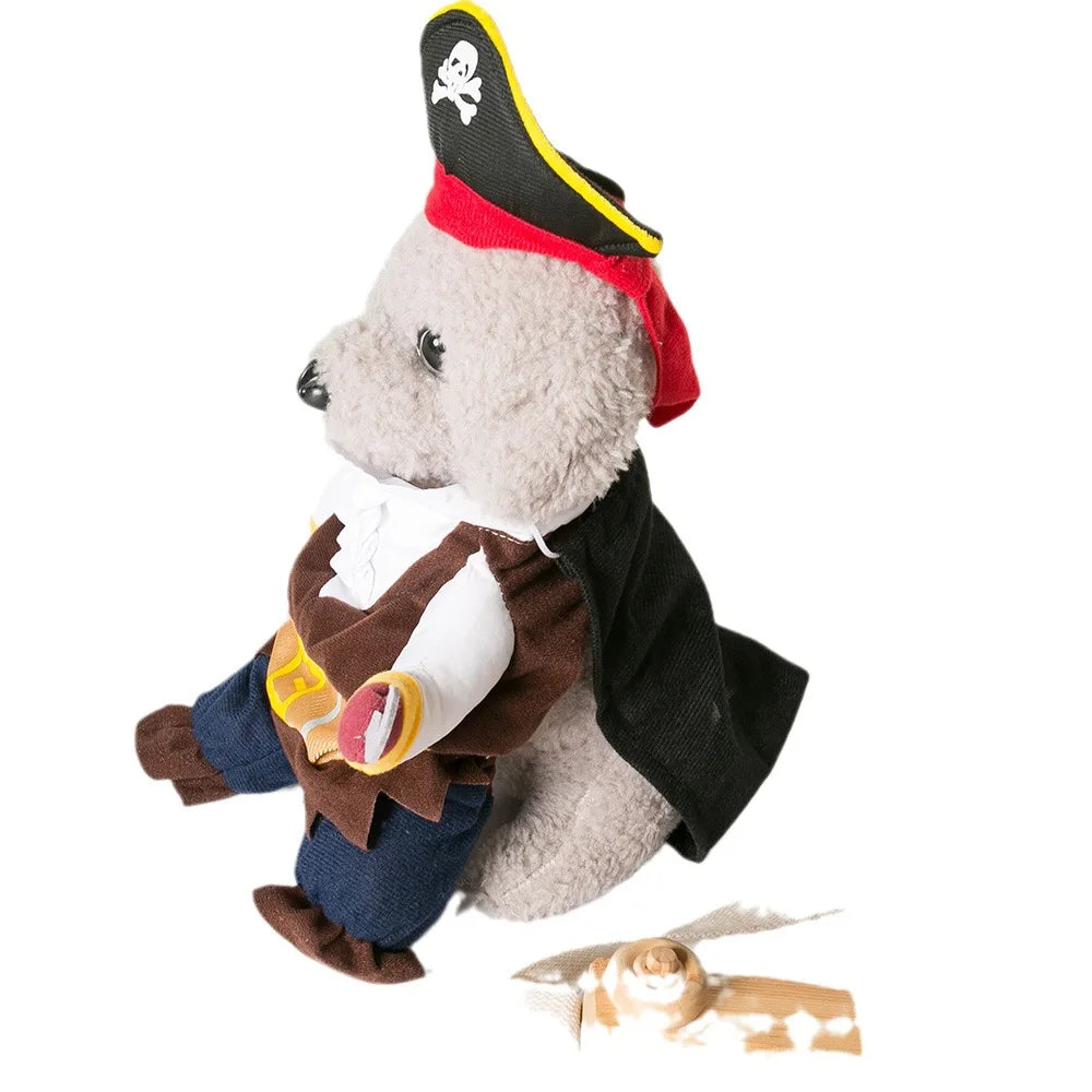 Pirate Costume Suit with Hat for Cats & Dogs