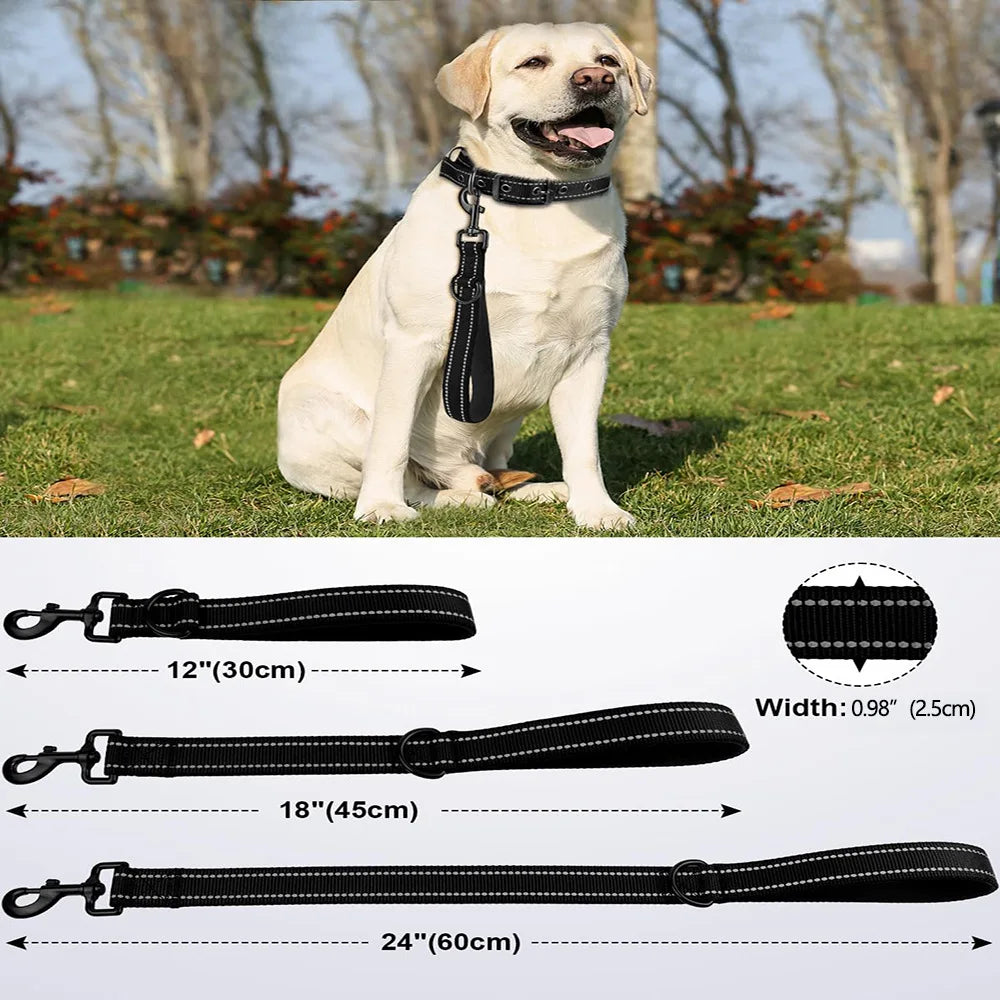 Short Dog Leash 30cm - Heavy Duty Bite Resistant Walking Lead