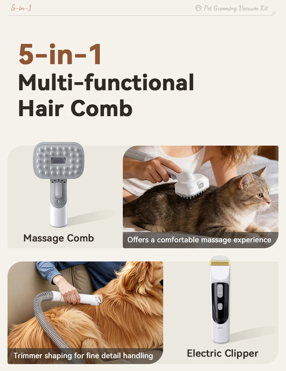 Dog Grooming Vacuum & Clipper Kit