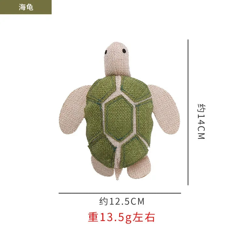 Marine Animal Catnip Crinkle Toy