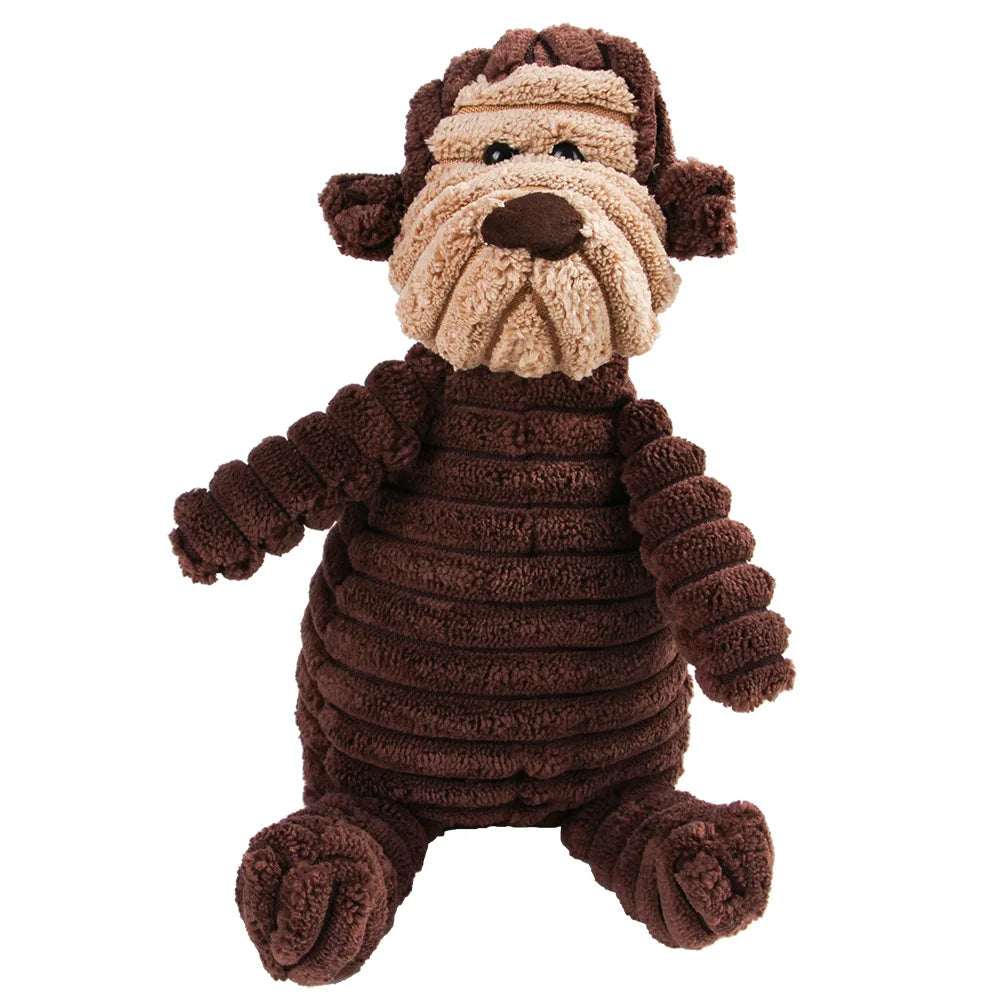 Corduroy Plush Squeaky Toy for Dogs
