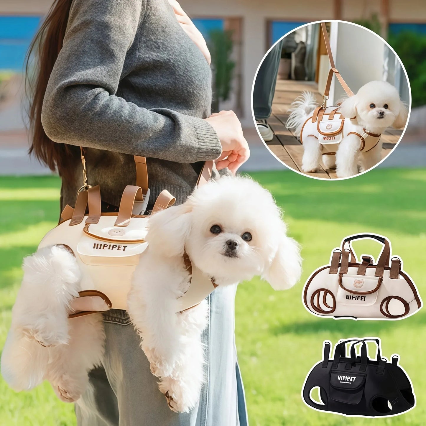 Sac de transport pour animaux de compagnie avec design de sac à dos