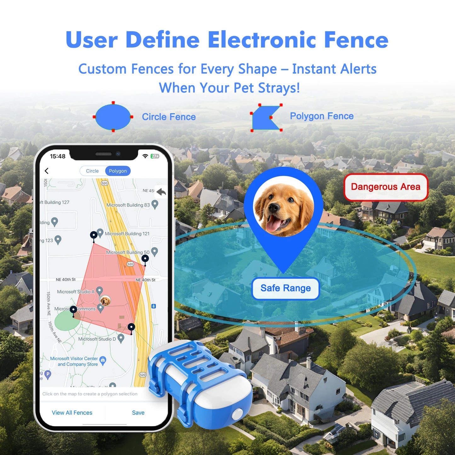 Traceur GPS pour chiens et chats