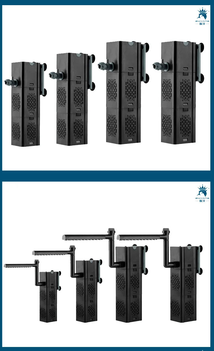 Internal Aquarium Filter with Spray Bar Outlet