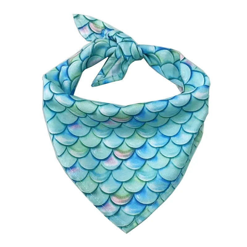 Triangular Dog Bandana Scarf – Summer & Beach