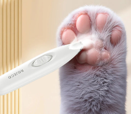 Professional Electric Pet Clipper with LED Light and Rechargeable Battery