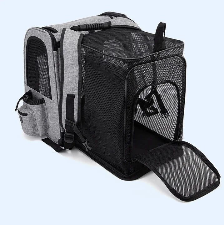 Expandable Pet Backpack Carrier for Cats & Dogs