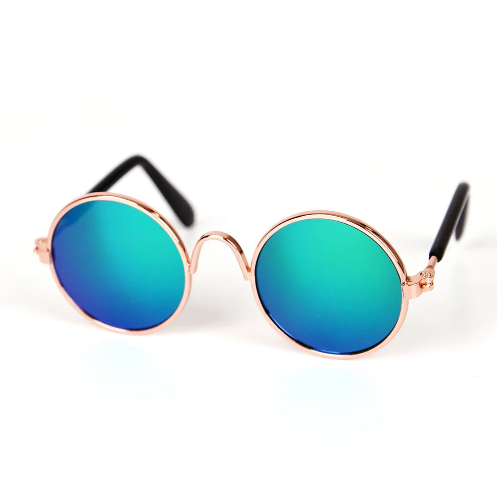 Vintage Round Pet Sunglasses for Cats & Small Dogs