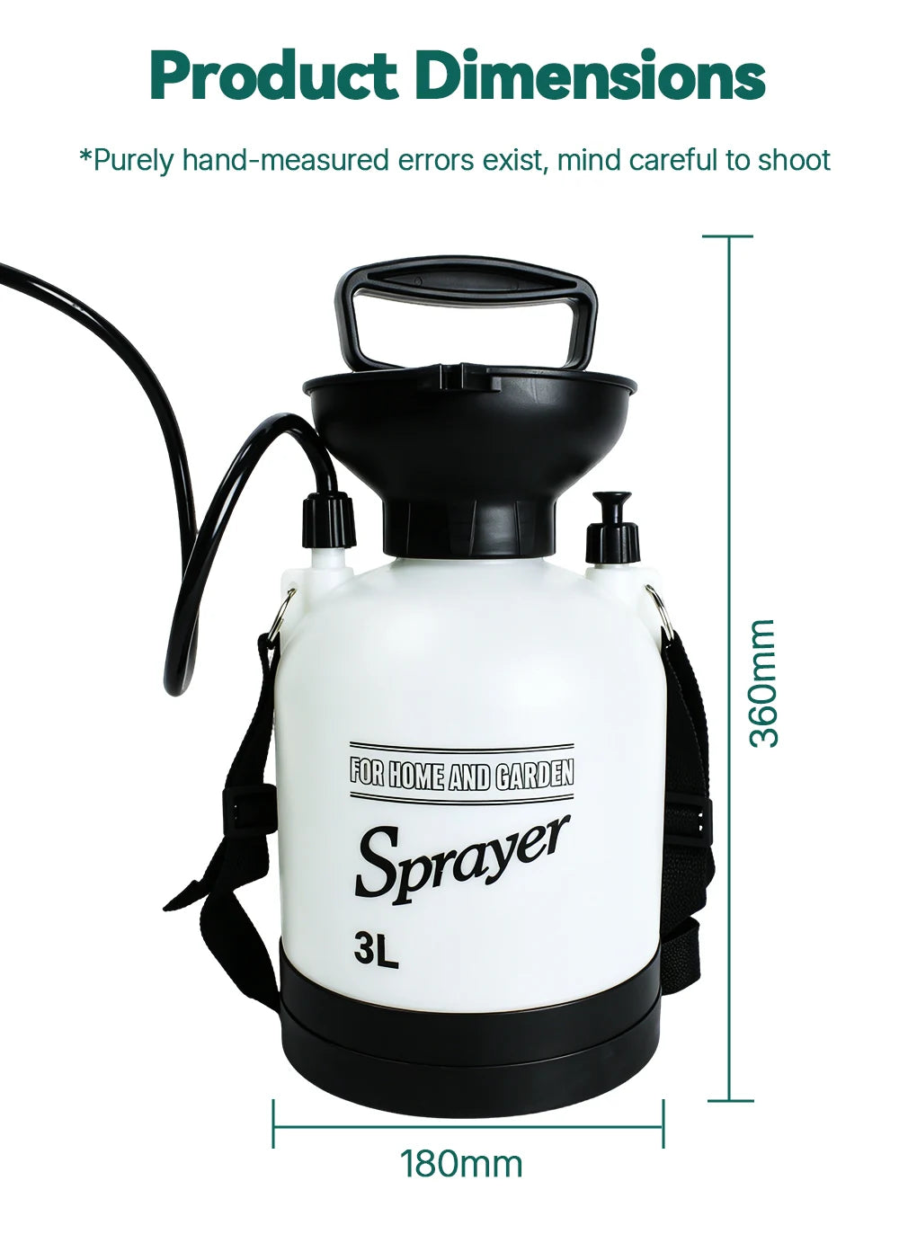 Portable Manual Camping Shower Pump with 3m Hose