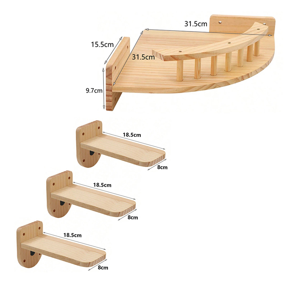 Wall-Mounted Cat Climbing Furniture & Hammocks