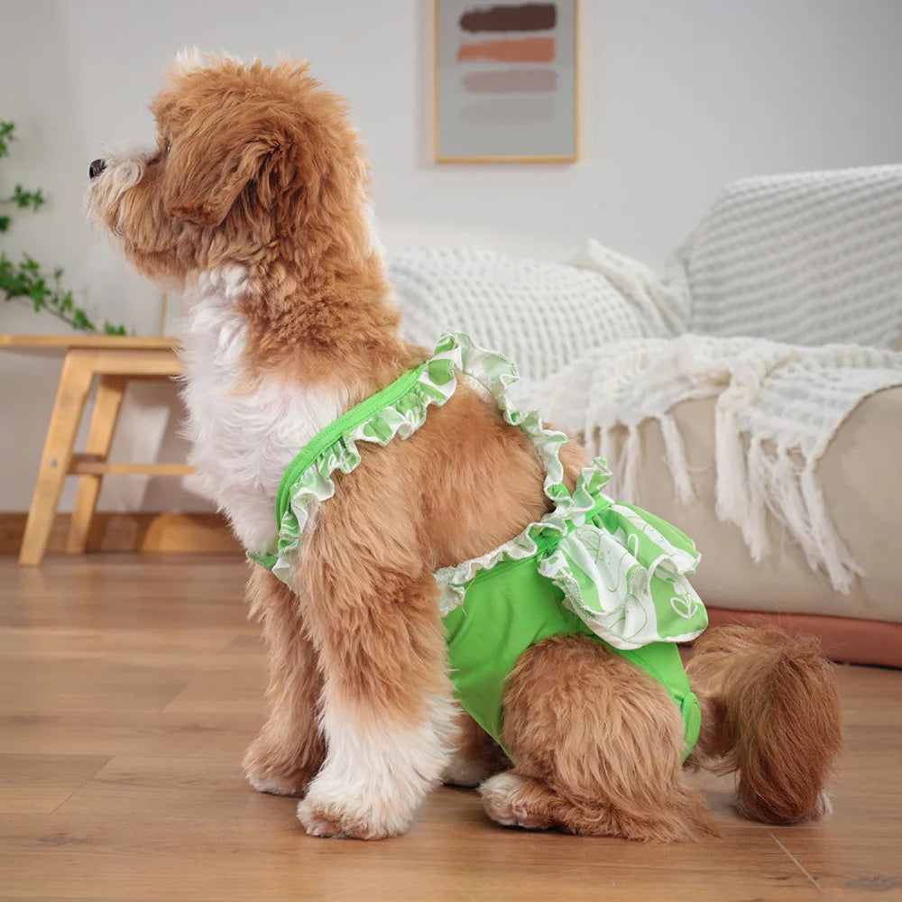 Female Dog Physiological Pants with Cute Print