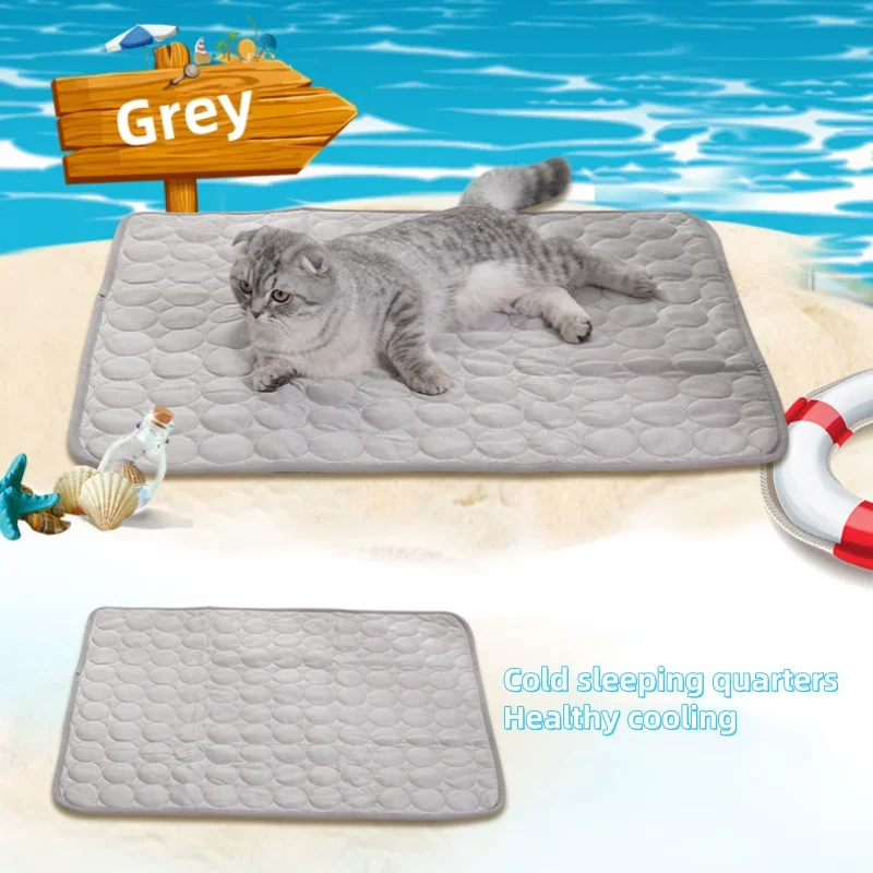 Pet Cooling Mat Summer Cat and Dog Sofa Mat Soft Ice Silk Cold Feeling Nest Mat Summer Dog Cooling Mat Pet Products Dog Beds