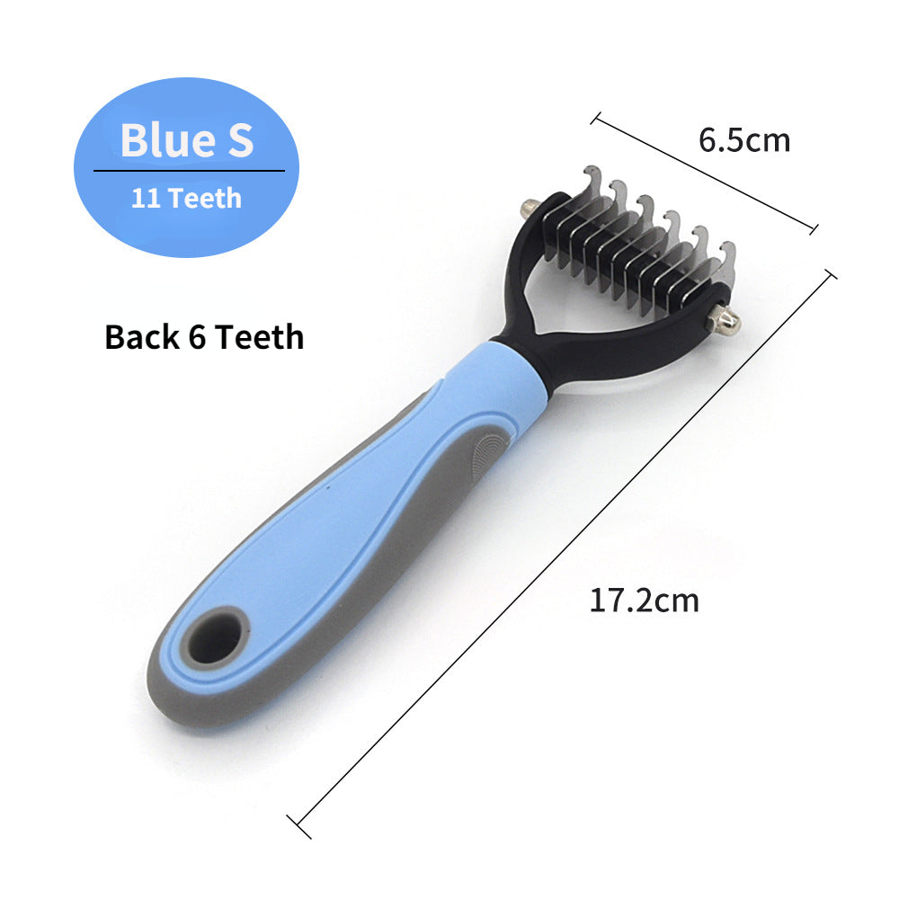 Pet Deshedding Brush - Professional Grooming Tool for Dogs & Cats