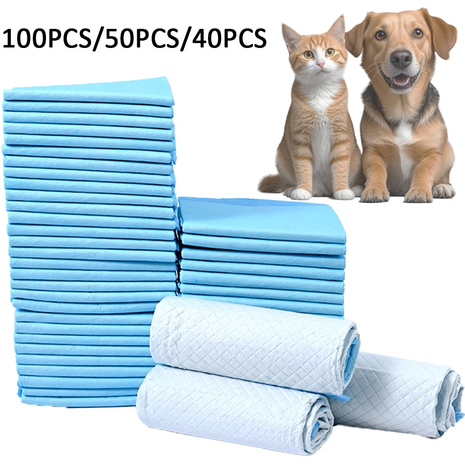 Absorbent Puppy Training Pee Pads — Disposable Dog Diapers for Indoor Use