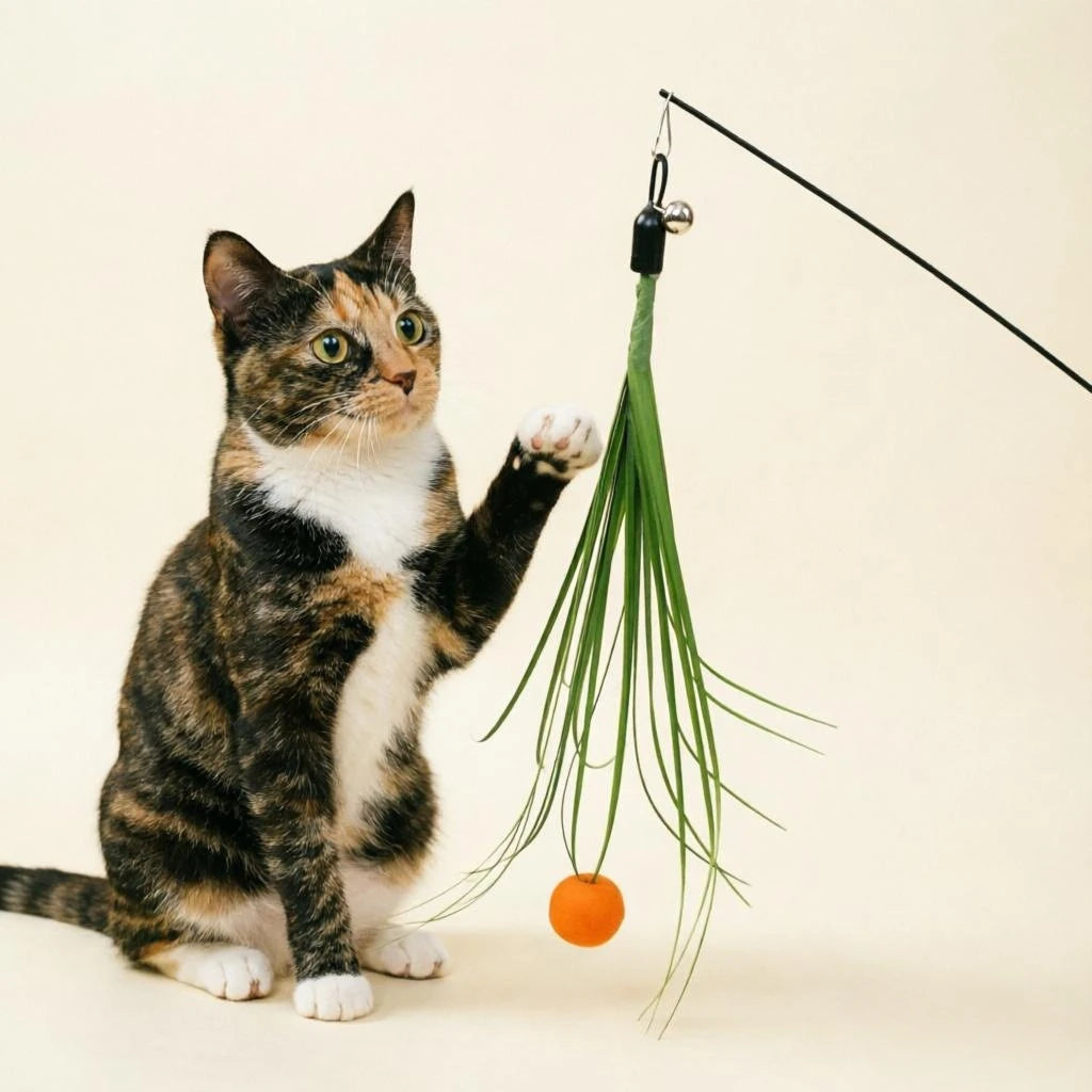 Grass Tassel Cat Wand Toy – Replacement Head