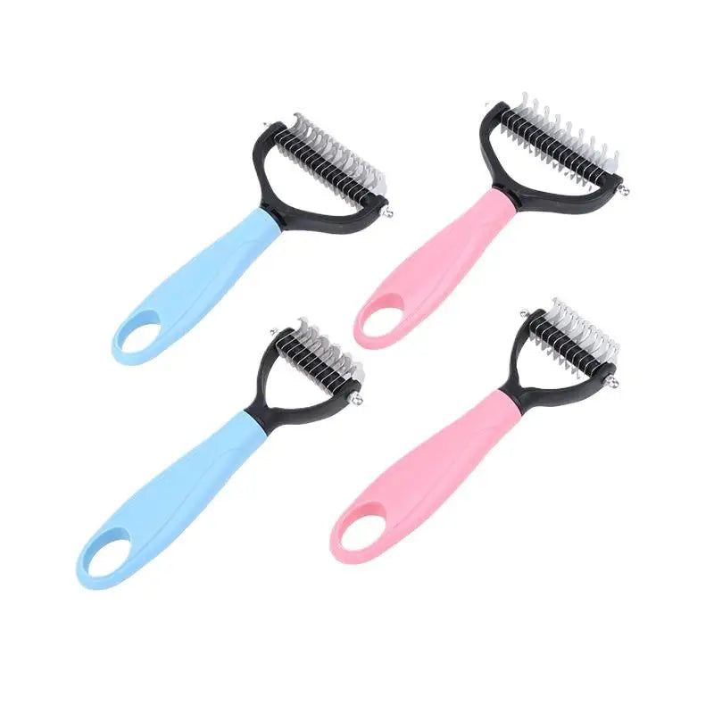2-Sided Pet Deshedding & Dematting Brush