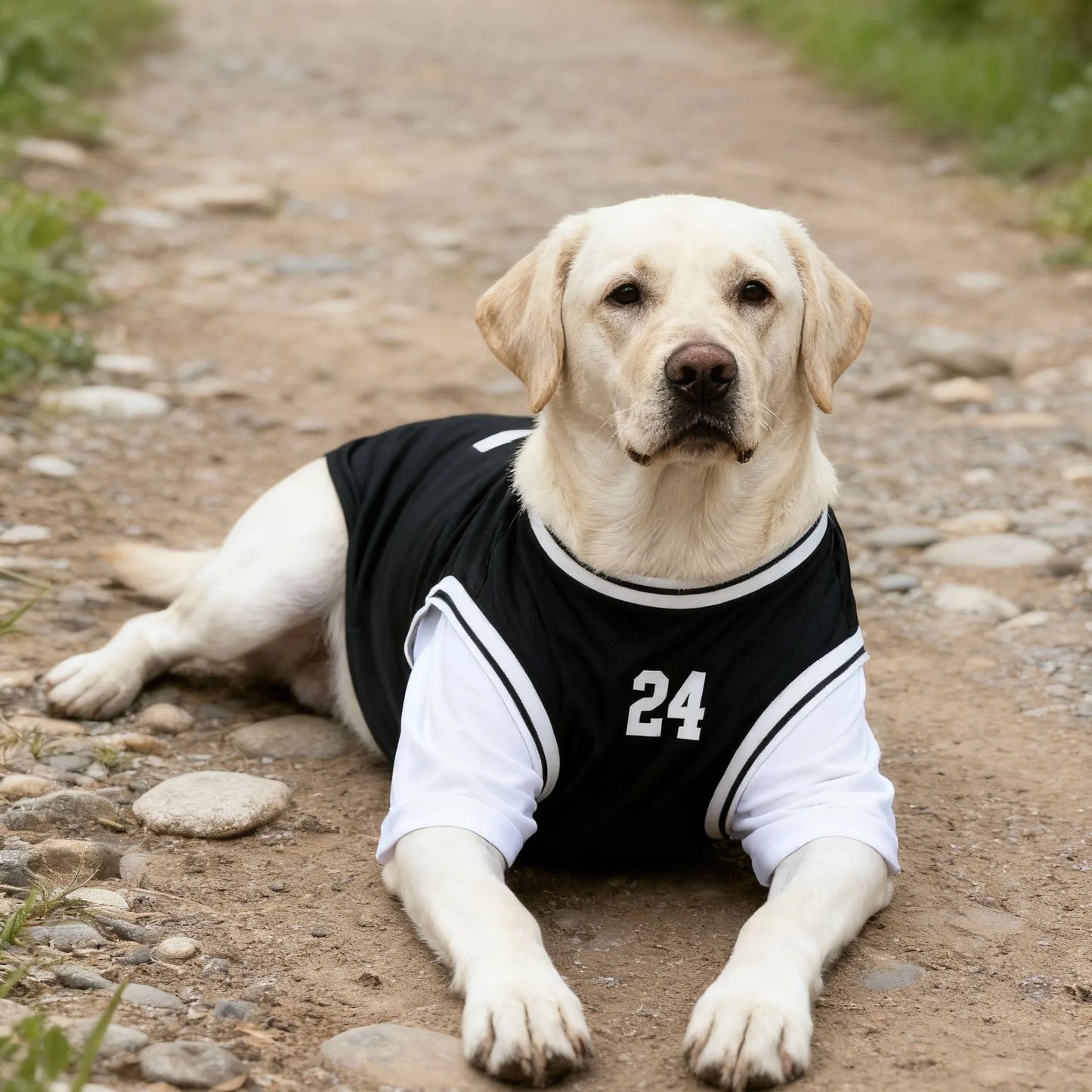T-shirt gilet rafraîchissant pour chien en similicuir imprimé ballon de basket | Haut décontracté d'été pour chiens de taille moyenne et grande