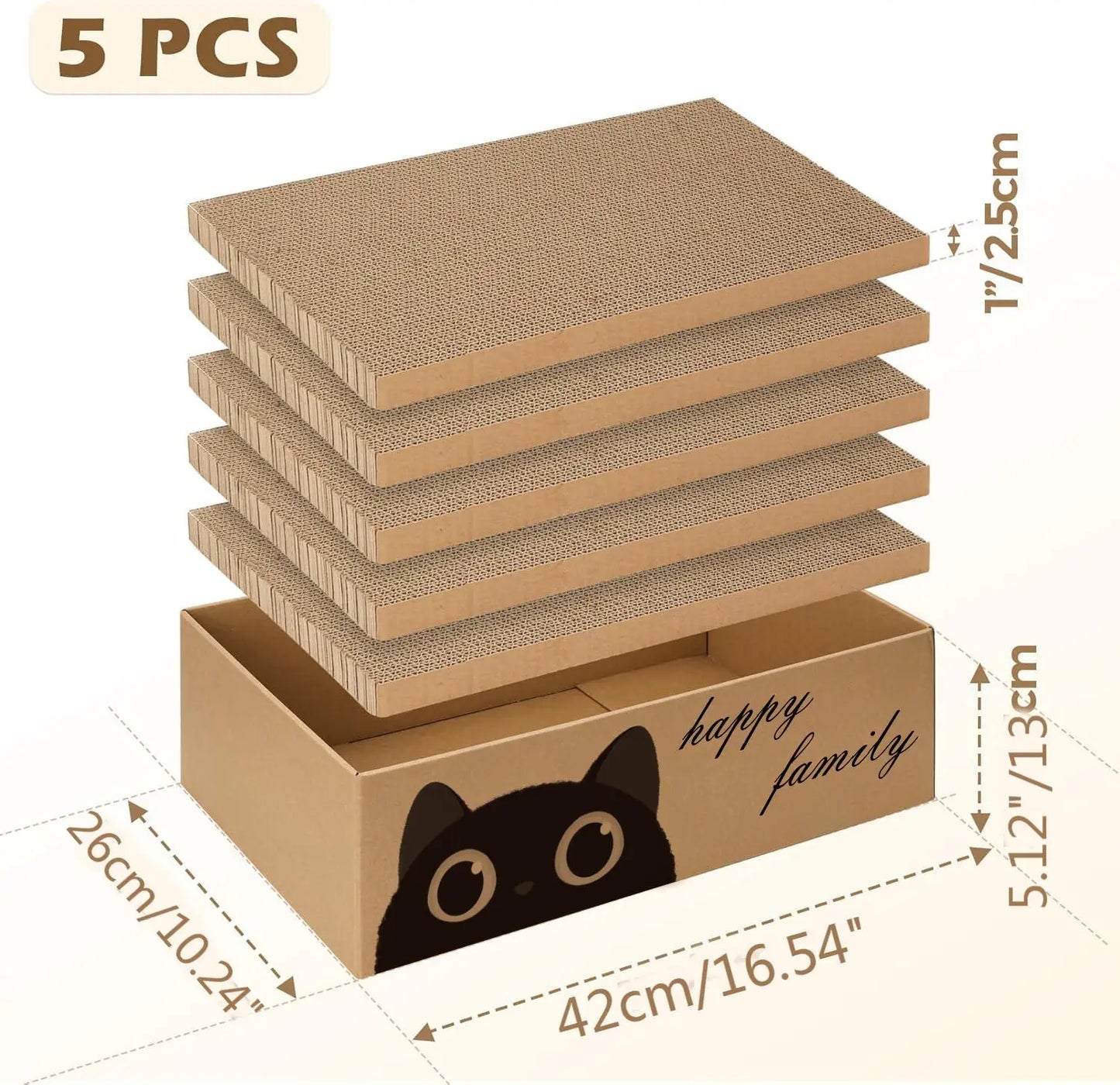 Cardboard Cat Scratching Pad & Bed Combo