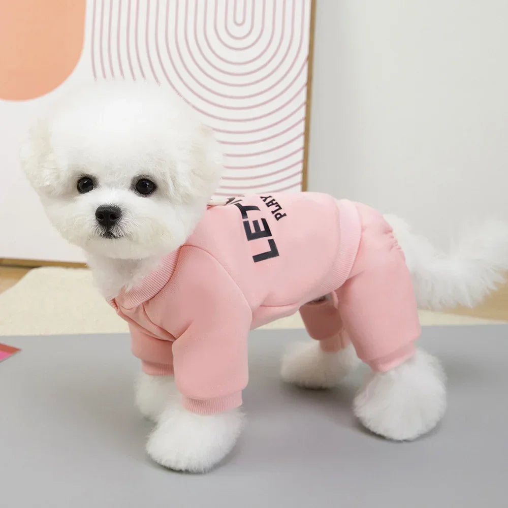 Thickened Dog Hoodie Jumpsuit for Small & Medium Dogs