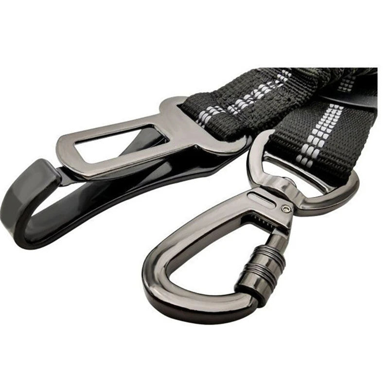 Adjustable Reflective Dog Car Seat Belt Safety Leash