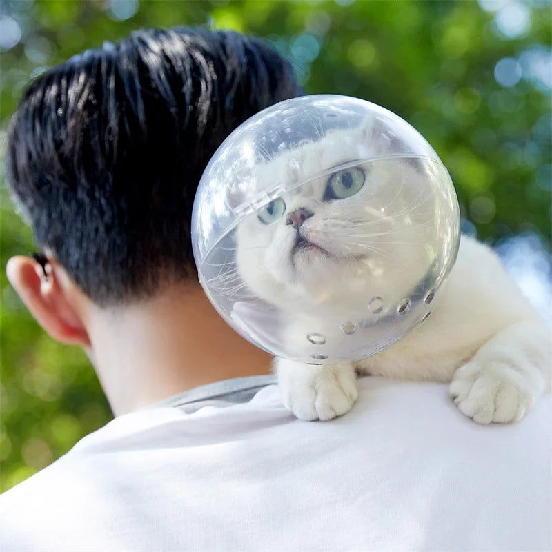 Breathable Space Hood Cat Grooming Mask