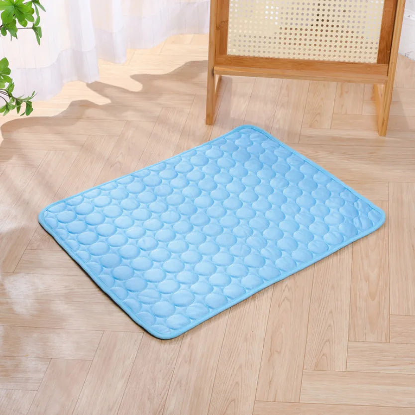 Pet Cooling Mat & Sleeping Pad — Water-Absorbing Summer Dog Bed for Crate, Car, Patio & Outdoor Use