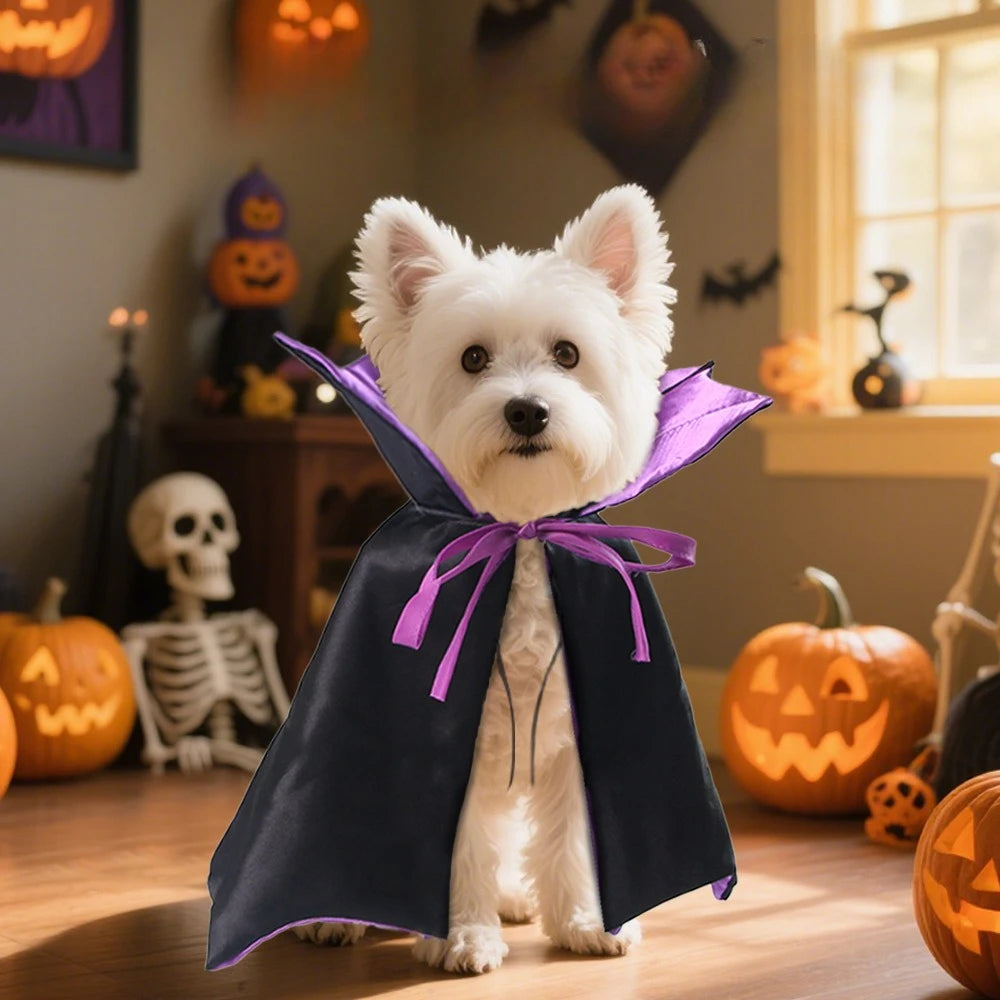 Vampire Cloak Pet Costume for Dogs and Cats