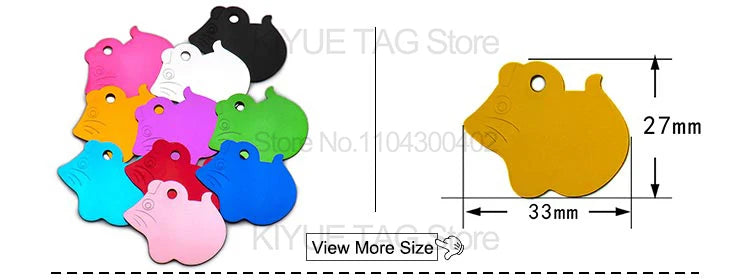 Personalised Aluminium Pet ID Tags – Pack of 100
