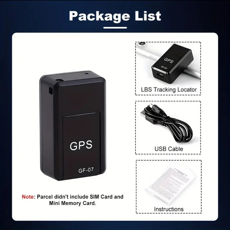GF07 Mini Magnetic GPS Tracker for Cars, Bikes & Bicycles