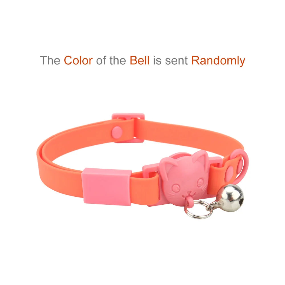 Waterproof Adjustable Cat Collar with Bell