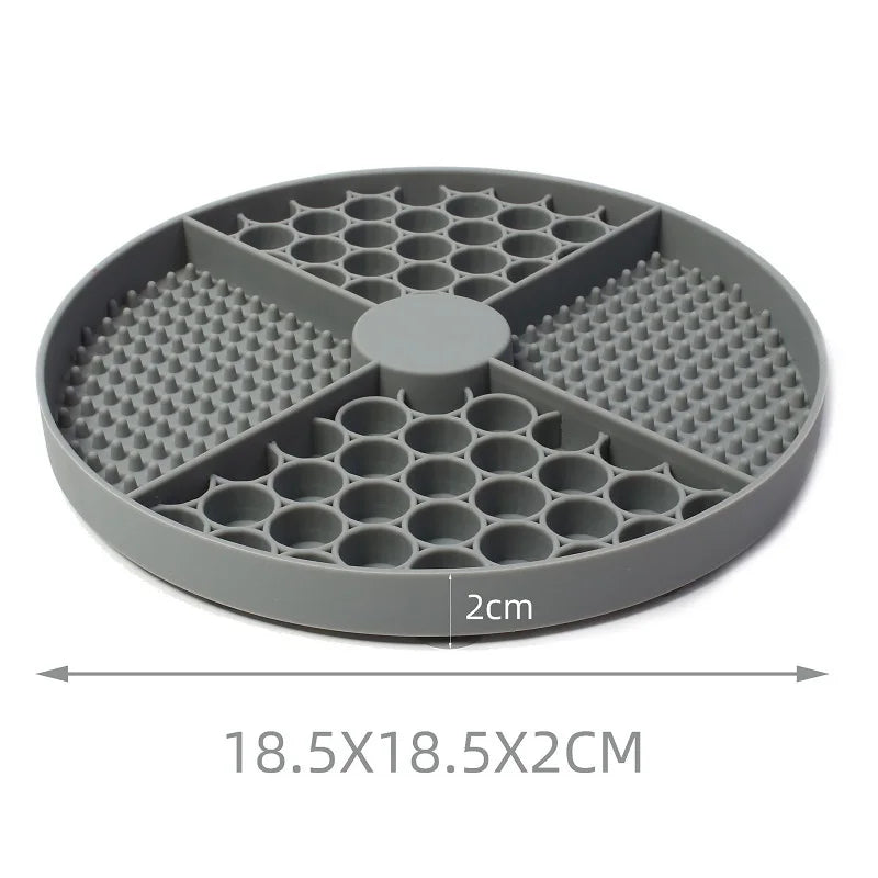 Silicone Lick Mat & Slow Feeder for Dogs & Cats — Suction Cup Base for Mess-Free Feeding