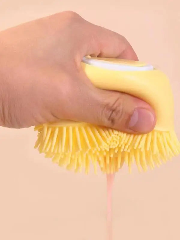 Silicone Pet Bath Brush - Massage Grooming Comb for Dogs and Cats