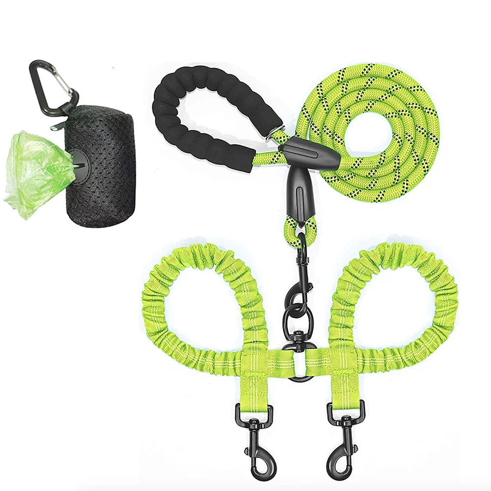 Dual Dog Coupler Leash – Walk 2 Dogs at Once
